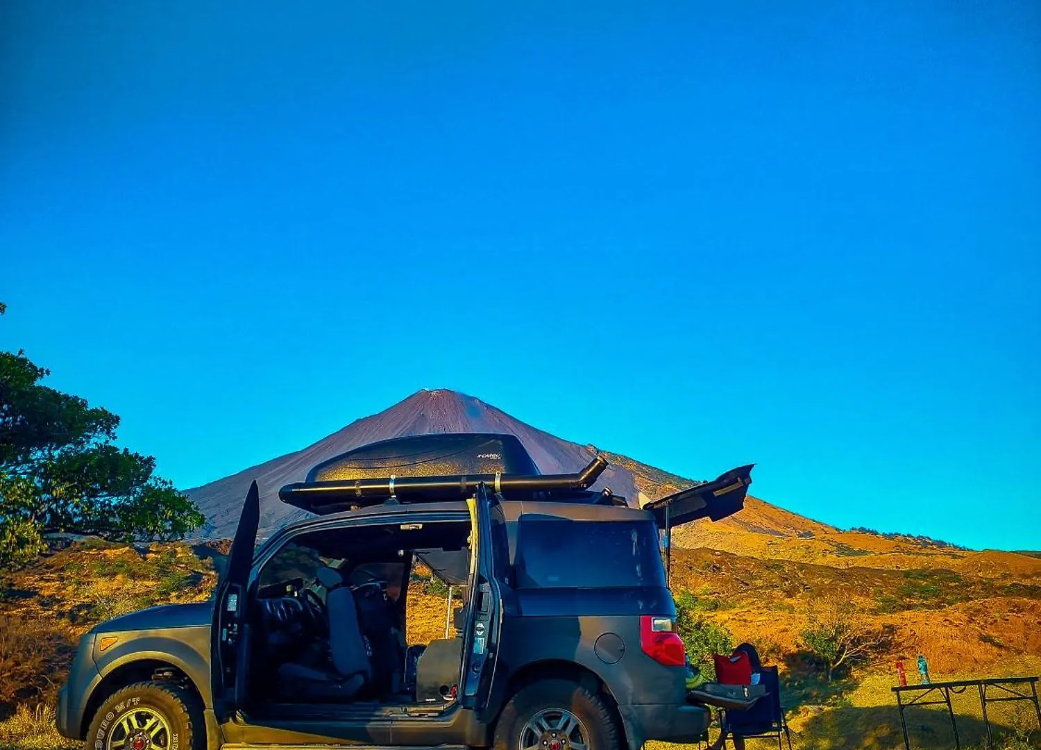 Campsite Mini Camper Honda Element Hotel Guatemala City